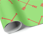 Boogschieten Kerst Wrapping Paper Cadeaupapier (Rol Hoek)