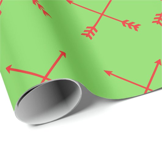 Boogschieten Kerst Wrapping Paper Cadeaupapier (Rol Hoek)