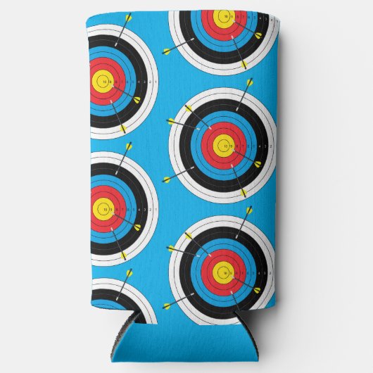 Boogschieten Kruisboog Doel en Pijlen Seltzer Blikjeskoeler (Voorkant)
