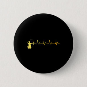 Boogschieten Kunst voor Mannen Vrouwen Jeugd Boog Ronde Button 5,7 Cm
