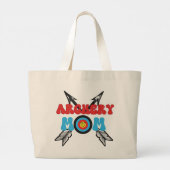 Boogschieten Mam Grote Canvas tas (Achterkant)