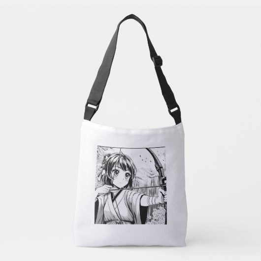 Boogschieten Manga Gal Crossbody Tas (Voorkant)