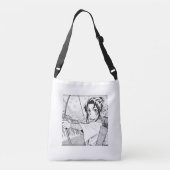 Boogschieten Manga Gal ook Crossbody Tas (Achterkant)