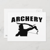 Boogschieten - Mannelijk Briefkaart (Voorkant / Achterkant)