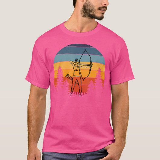 Boogschieten Meisje Boogschutter Boog Longbow Hand T-shirt (Voorkant)
