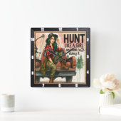  boogschieten meisje jagen vierkante klok (Huis)