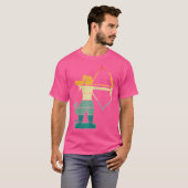 Boogschieten Meisje Vrouw Boogschutter Bow Foto Ar T-shirt (Voorkant volledig)
