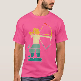 Boogschieten Meisje Vrouw Boogschutter Bow Foto Ar T-shirt
