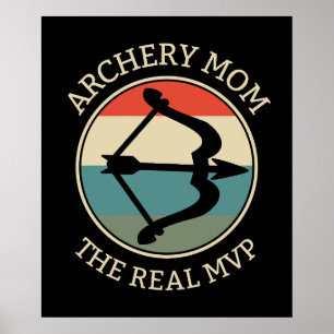 Boogschieten moeder de echte MVP Boogschieten Mo Poster