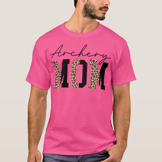 Boogschieten Moeder Leopard Boogschutter Mama Trot T-shirt (Voorkant)