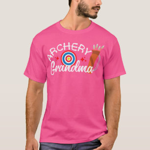 Boogschieten oma van een boogschutter grootmoeder t-shirt