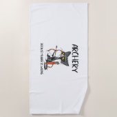 Boogschieten omdat moord fout is Grappige kattenbo Strandlaken (Voorkant)