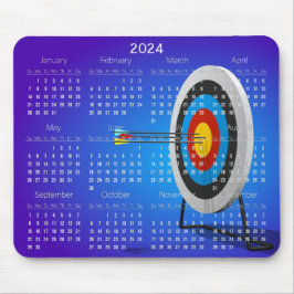 Boogschieten Ontwerp 2024 Kalender Mousepad Muismat