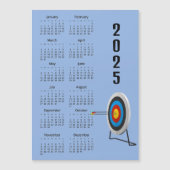 Boogschieten Ontwerp 2025 Kalender Magnetische Kaa (Voorkant)