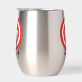 Boogschieten Ontwerp Thermische Wijn Tumbler (Rechts)