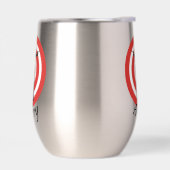 Boogschieten Ontwerp Thermische Wijn Tumbler (Links)