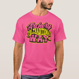 Boogschieten op de traditionele manier boogschutte t-shirt