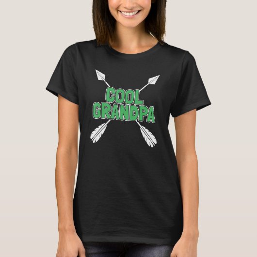 Boogschieten Opa Bowman Arrow Archer Cool Gr T-shirt (Voorkant)