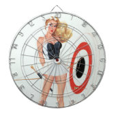 Boogschieten pin-up dartbord (Voorkant)