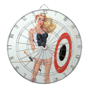 Boogschieten pin-up dartbord