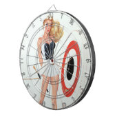 Boogschieten pin-up dartbord (Voorkant Rechts)