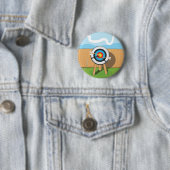 Boogschieten Ronde Button 5,7 Cm (In situ)
