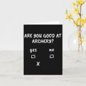 Boogschieten Sarcasme Quote Boogschutter Boog Jach Kaart (Gele Bloem)
