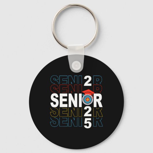 Boogschieten Senior 2025 Boogschieten Afstuderen C Sleutelhanger (Voorkant)