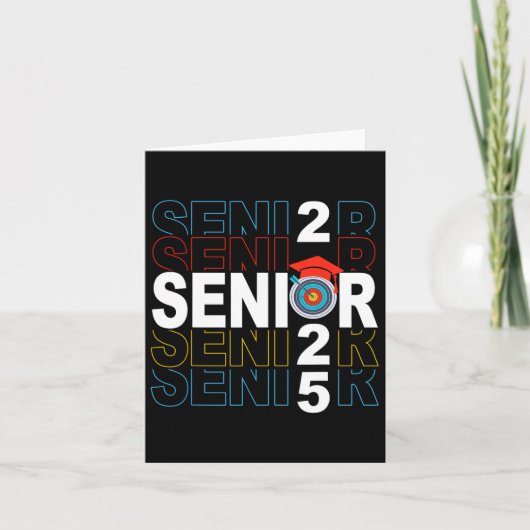 Boogschieten Senior 2025 Boogschieten Afstuderende Kaart (Voorkant)