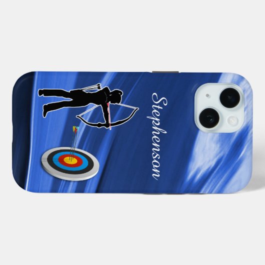 Boogschieten - Silhouet van een boogschutter en do Case-Mate iPhone Case (Achterkant (horizontaal))