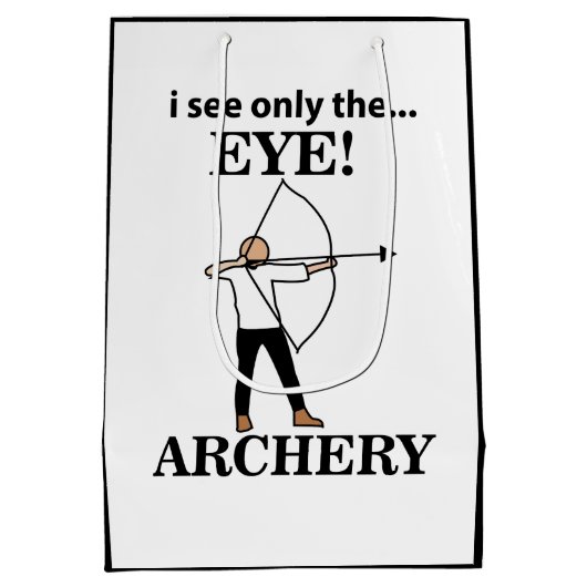 Boogschieten Sport Boog Pijl Boogschieten Medium Cadeauzakje (Achterkant)