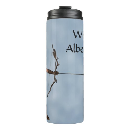 Boogschieten Sport boogschutter jager Personaliser Thermosbeker (Voorkant)