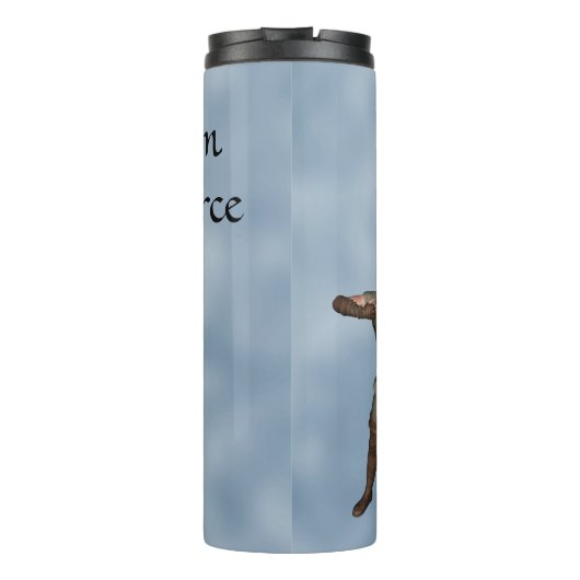 Boogschieten Sport boogschutter jager Personaliser Thermosbeker (Achterkant)