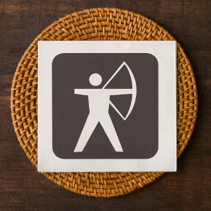 Boogschieten Symbool Papieren servetten