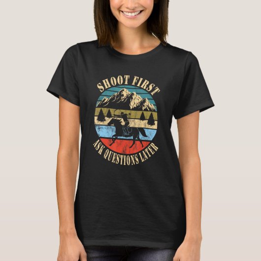 Boogschieten te paard t-shirt (Voorkant)