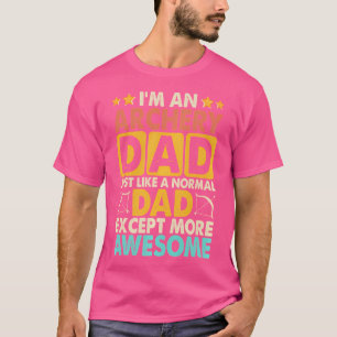Boogschieten vader net als normale vader verwacht t-shirt
