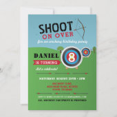 Boogschieten Verjaardag Uitnodiging Boog Pijlen Do (Voorkant)