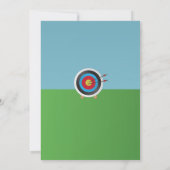 Boogschieten Verjaardag Uitnodiging Boog Pijlen Do (Achterkant)