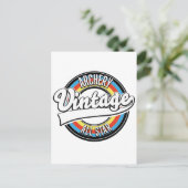 Boogschieten vintage all star logo briefkaart (Staand voorkant)