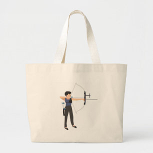 boogschieten voor meisjes grote tote bag