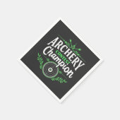 Boogschieten Wedstrijd Kampioen Competitie pijl en Servet (Hoek)