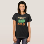 Boogschietmodus op batterijontwerp t-shirt (Voorkant volledig)