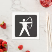 Boogschietsymbool Papieren servetten (Insitu)