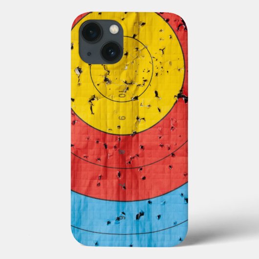 Boogschijf close-up met veel pijlgaten Case-Mate iPhone case (Achterkant)
