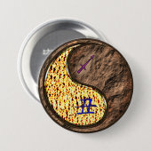 Boogschutter & Aard Os Ronde Button 7,6 Cm (Voorkant /achterkant)