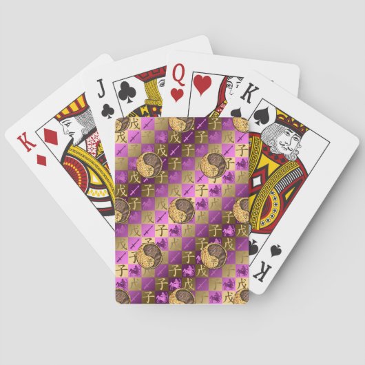 Boogschutter & Aard Rat Pokerkaarten (Achterkant)