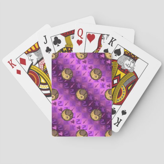 Boogschutter & Aard Varken Pokerkaarten (Achterkant)