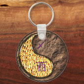 Boogschutter & Aarde Haan Sleutelhanger (Achterkant)