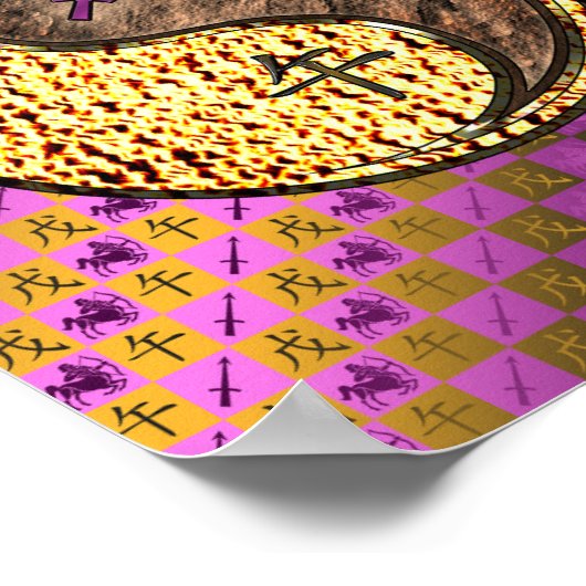 Boogschutter & Aarde Paard Poster (Hoek)