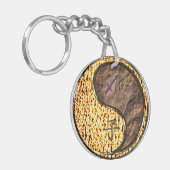 Boogschutter & Aarde Rat Sleutelhanger (Voorkant Links)